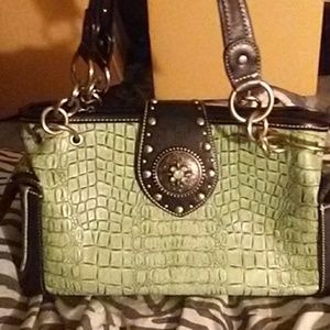 BLAZIN ROXX BLUE AND BLACK SATCHEL - $8.00